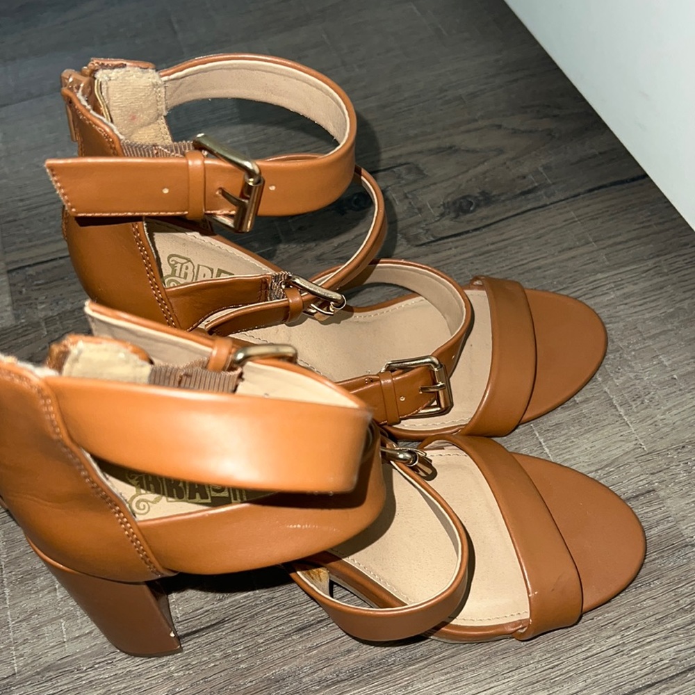brown heels